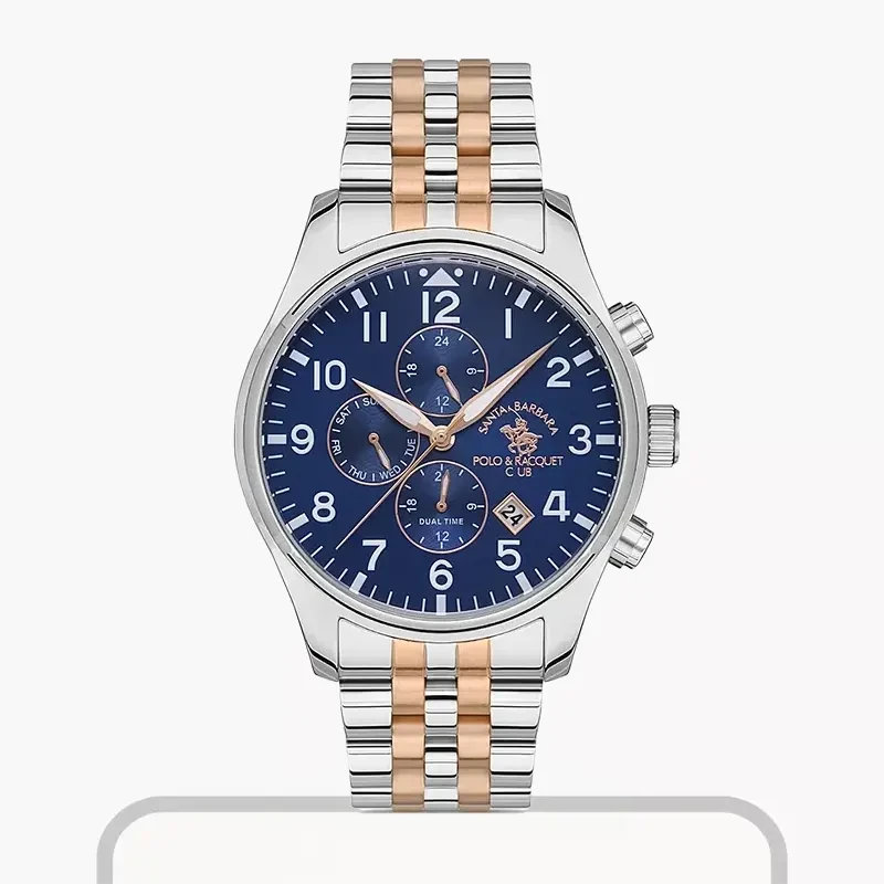 Santa Barbara Polo & Racquet Club Two-tone Men's Watch- SB.1.10396-4